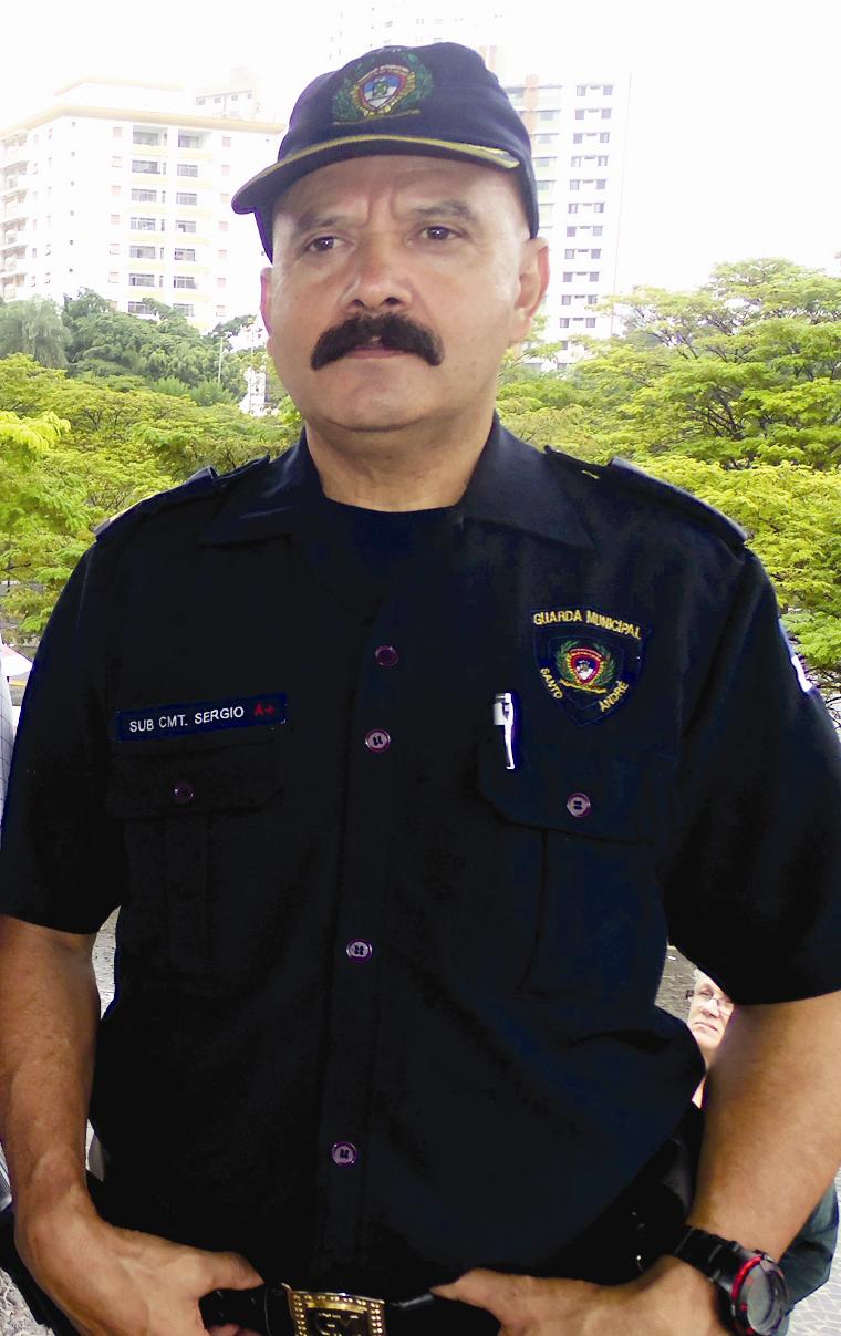 sub comandante guarda municipal de santo andre Inspetor Luiz Sergio dos Santos